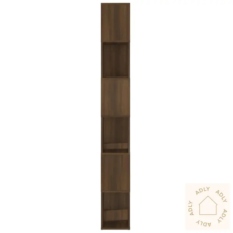 Bokhylle/Romdeler Brun Eik 60X24X186 Cm