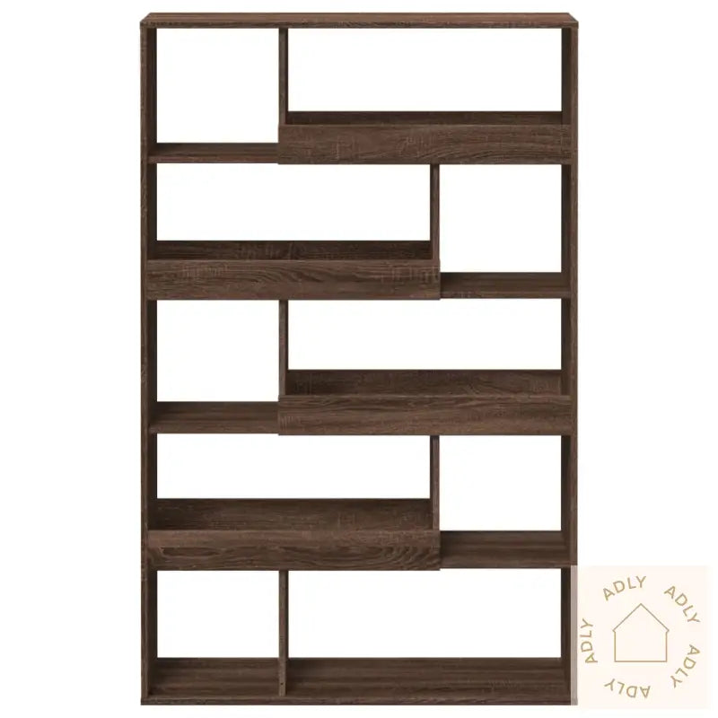 Bokhylle Brun Eik 100X33X156,5 Cm Konstruert Tre