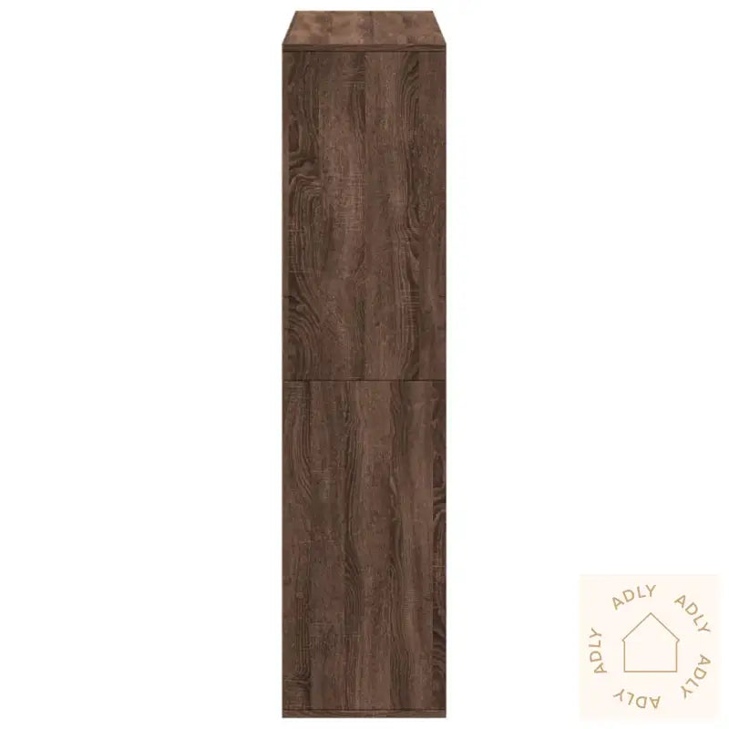 Bokhylle Brun Eik 100X33X135 Cm Konstruert Tre