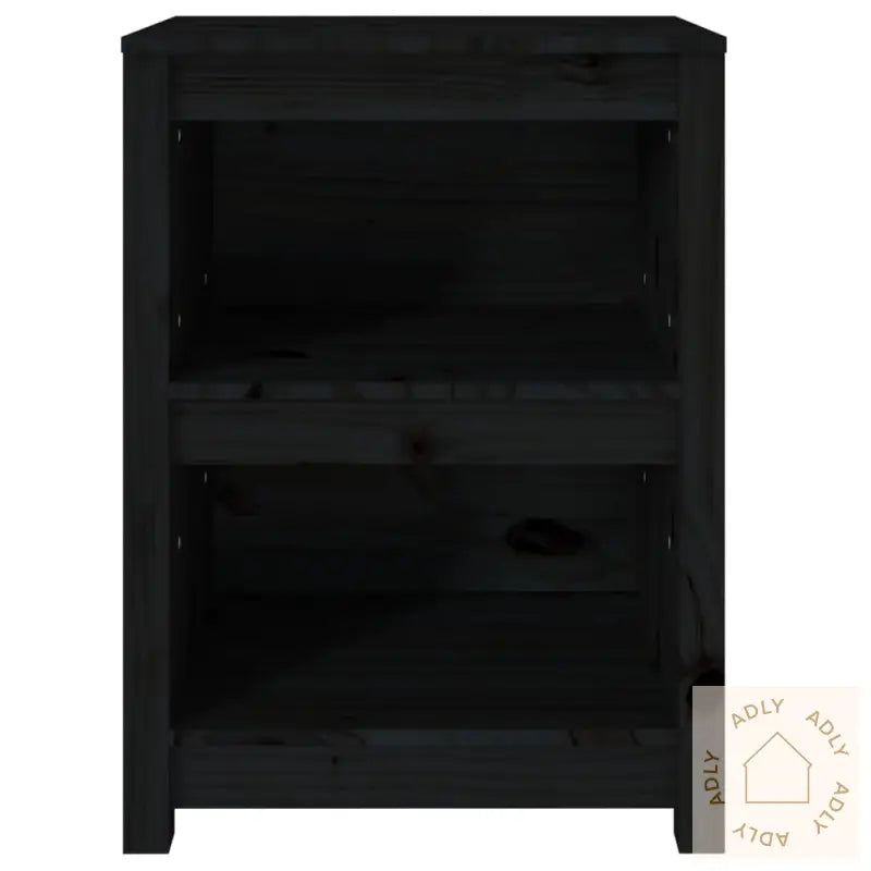 Bokhylle Svart 50X35X68 Cm Heltre Furu