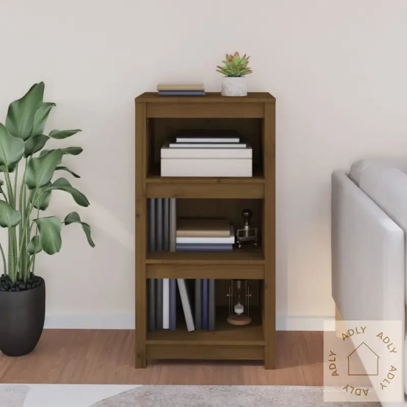 Bokhylle Honningbrun 50X35X97 Cm Heltre Furu