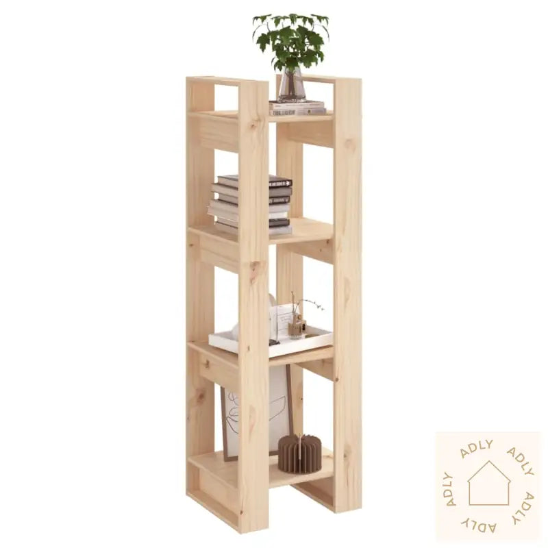 Bokhylle/Romdeler 41X35X125 Cm Heltre Furu