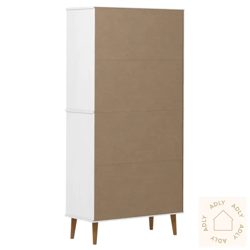 Bokhylle Molde Hvit 85X35X170,5 Cm Heltre Furu