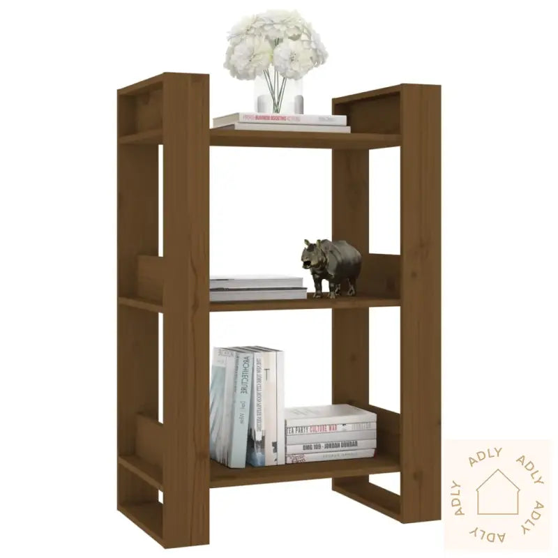 Bokhylle/Romdeler Honningbrun 60X35X91 Cm Heltre