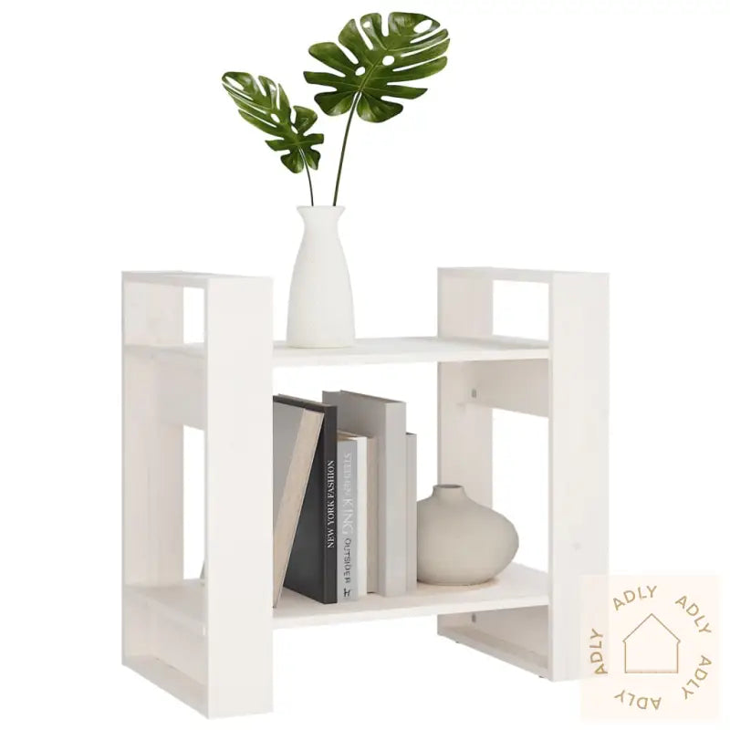 Bokhylle/Romdeler Hvit 60X35X57 Cm Heltre Furu