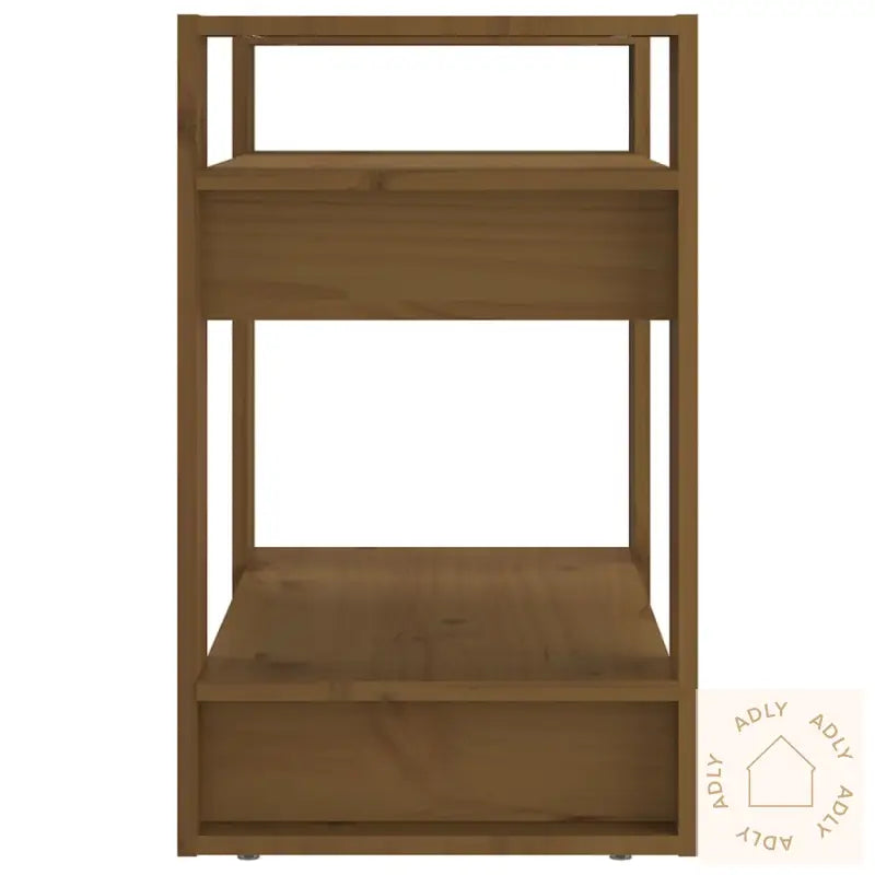 Bokhylle/Romdeler Honningbrun 60X35X57 Cm Heltre