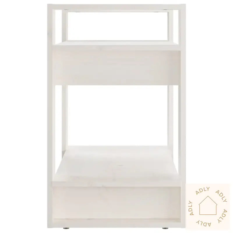 Bokhylle/Romdeler Hvit 60X35X57 Cm Heltre Furu