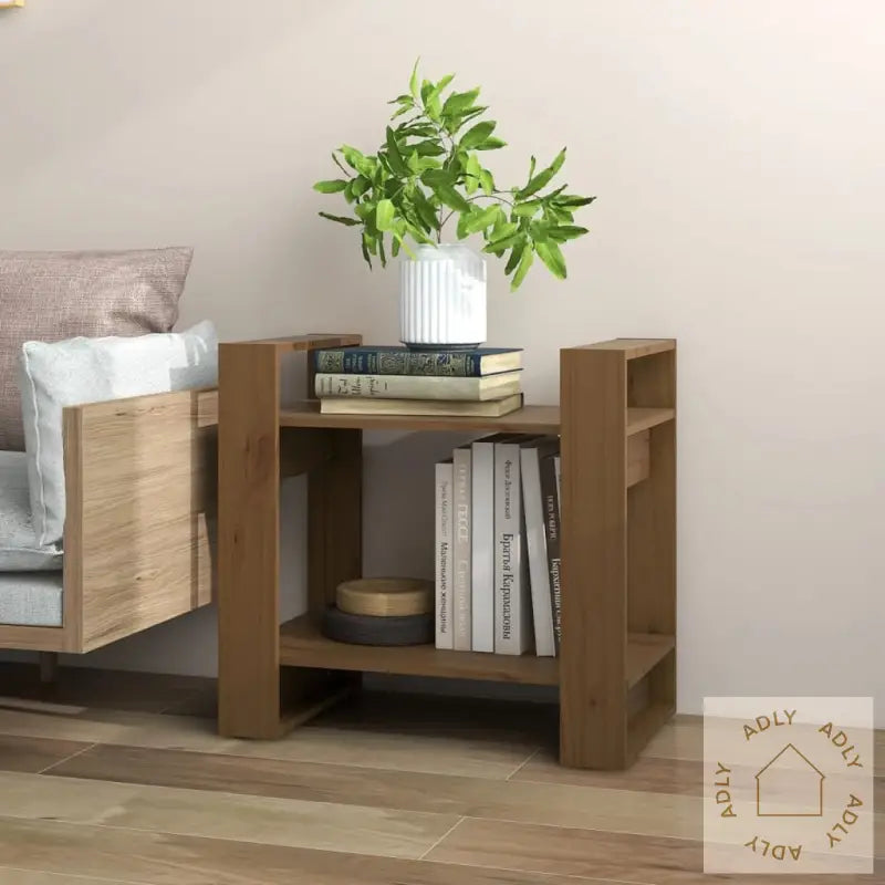 Bokhylle/Romdeler Honningbrun 60X35X57 Cm Heltre