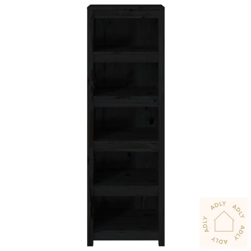 Bokhylle Svart 50X35X154 Cm Heltre Furu