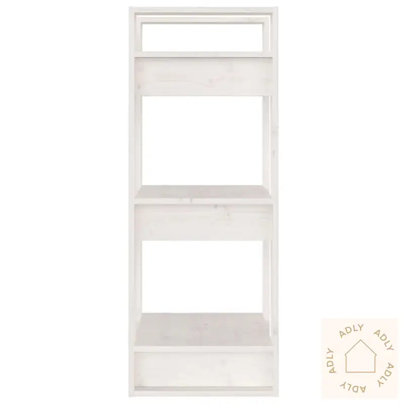 Bokhylle/Romdeler Hvit 41X35X91 Cm Heltre Furu