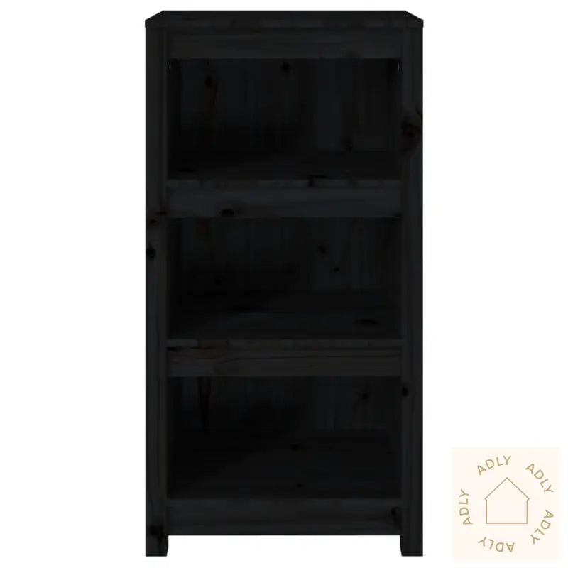 Bokhylle Svart 50X35X97 Cm Heltre Furu