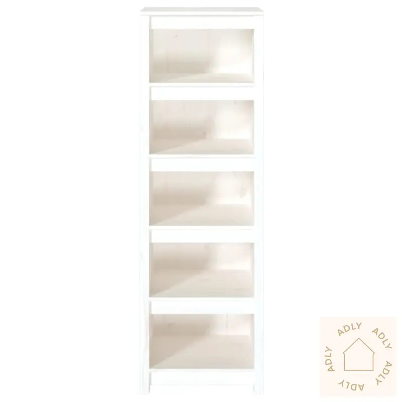 Bokhylle Hvit 50X35X154Cm Heltre Furu