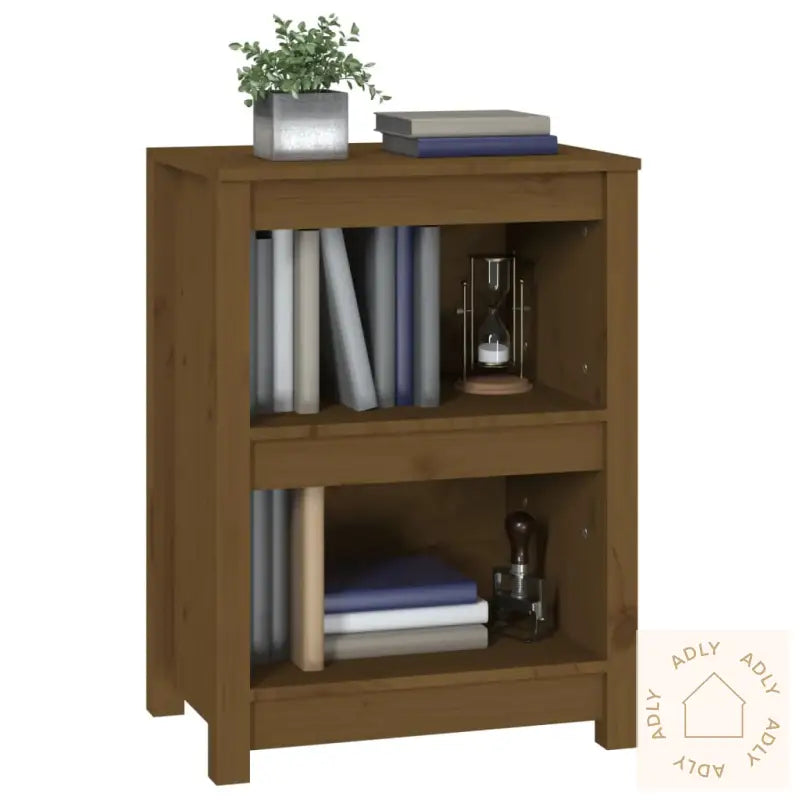 Bokhylle Honningbrun 50X35X68 Cm Heltre Furu