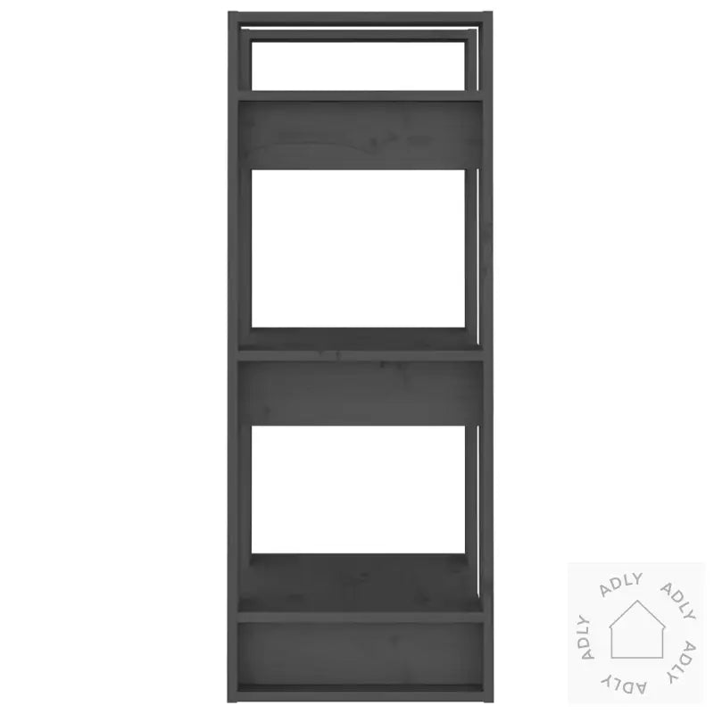 Bokhylle/Romdeler Grå 41X35X91 Cm Heltre Furu