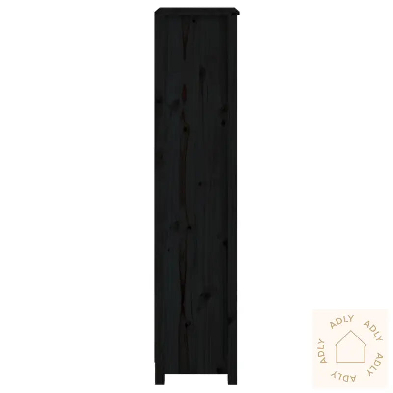 Bokhylle Svart 50X35X154 Cm Heltre Furu