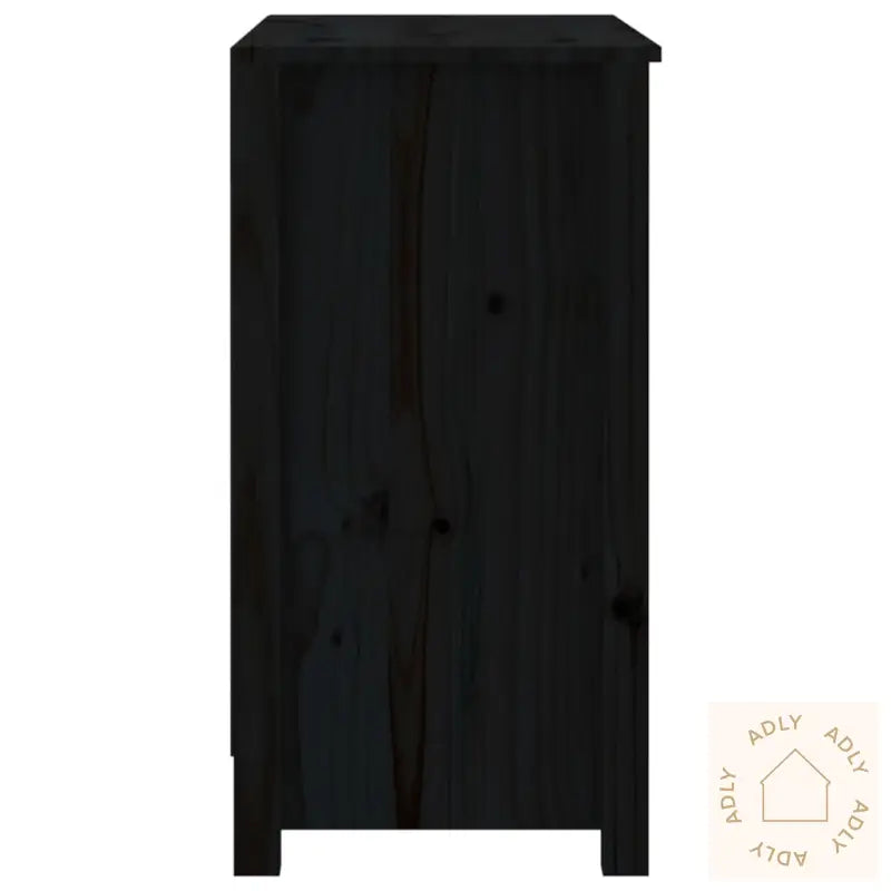 Bokhylle Svart 80X35X68 Cm Heltre Furu