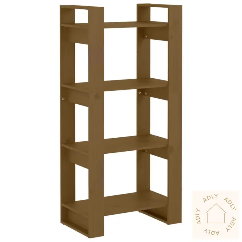 Bokhylle/Romdeler Honningbrun 60X35X125 Cm Heltre