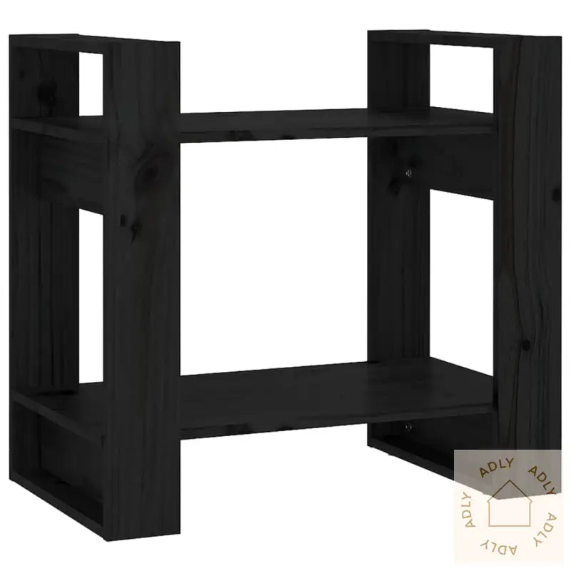 Bokhylle/Romdeler Svart 60X35X57 Cm Heltre Furu
