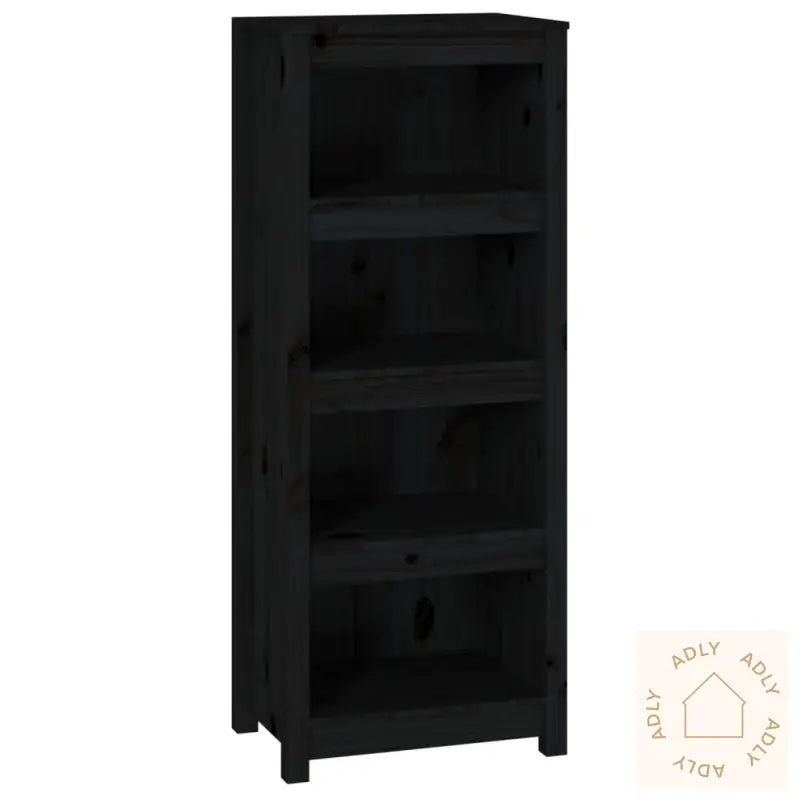 Bokhylle Svart 50X35X125,5 Cm Heltre Furu