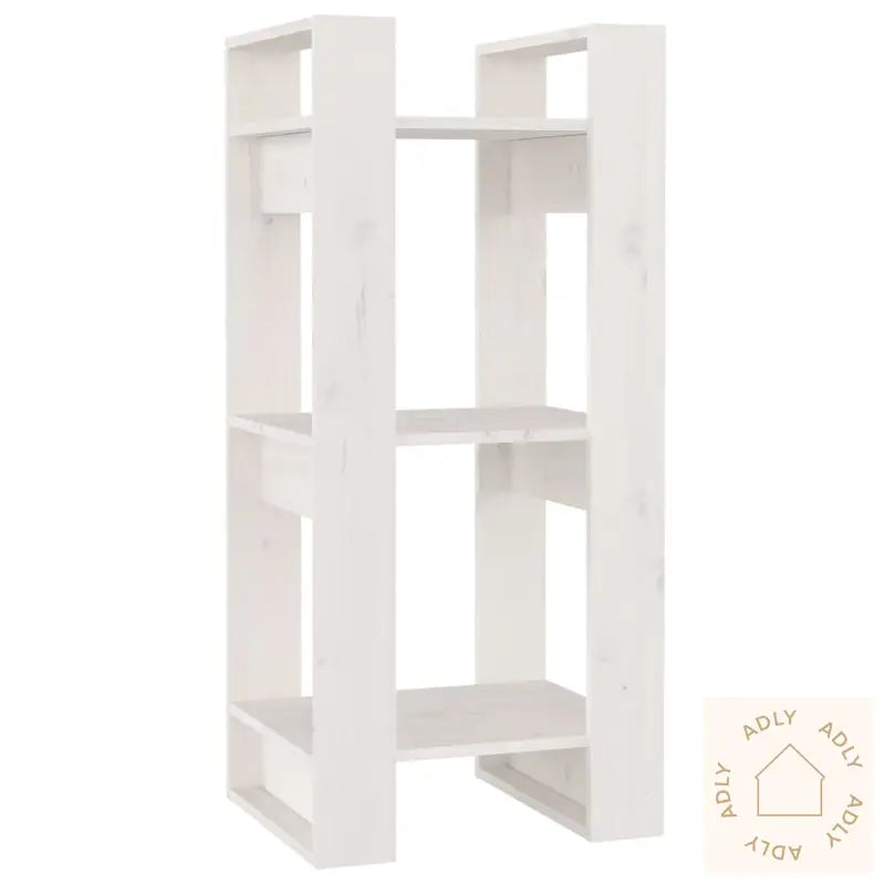 Bokhylle/Romdeler Hvit 41X35X91 Cm Heltre Furu
