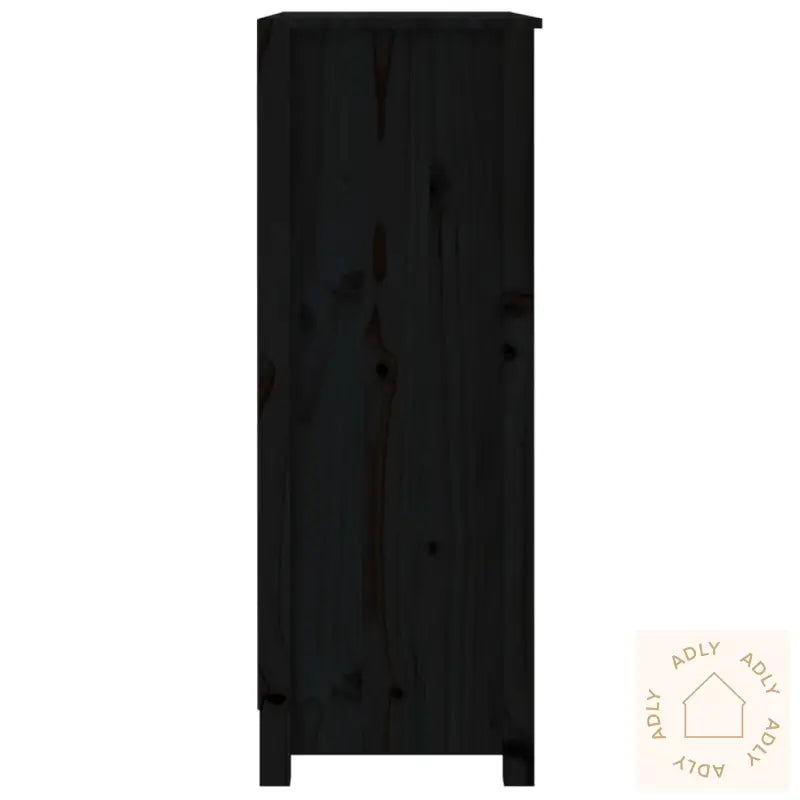 Bokhylle Svart 80X35X97 Cm Heltre Furu