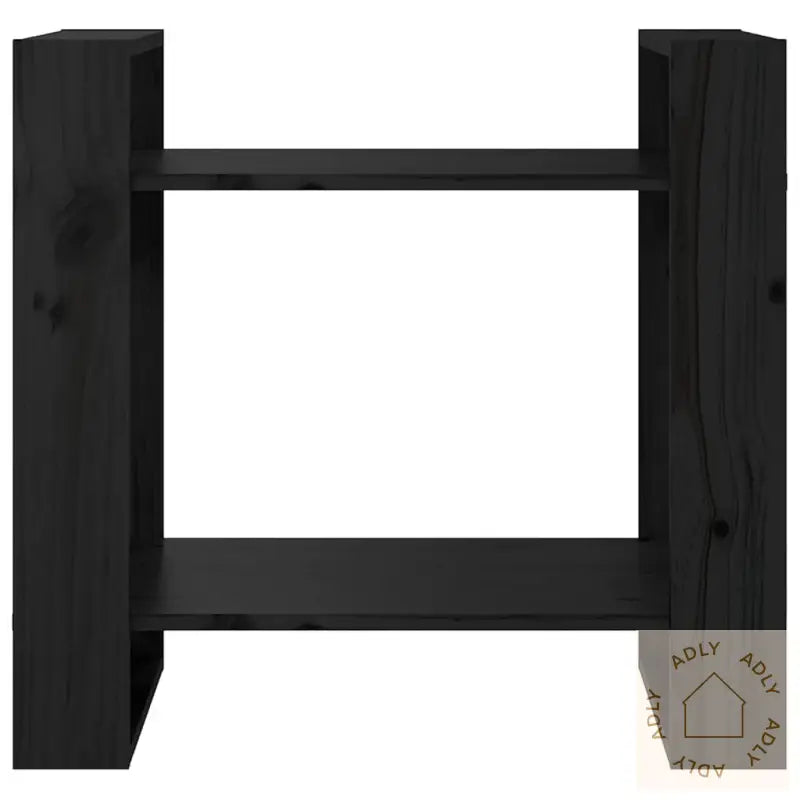Bokhylle/Romdeler Svart 60X35X57 Cm Heltre Furu