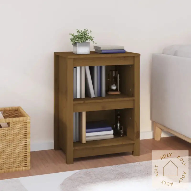 Bokhylle Honningbrun 50X35X68 Cm Heltre Furu