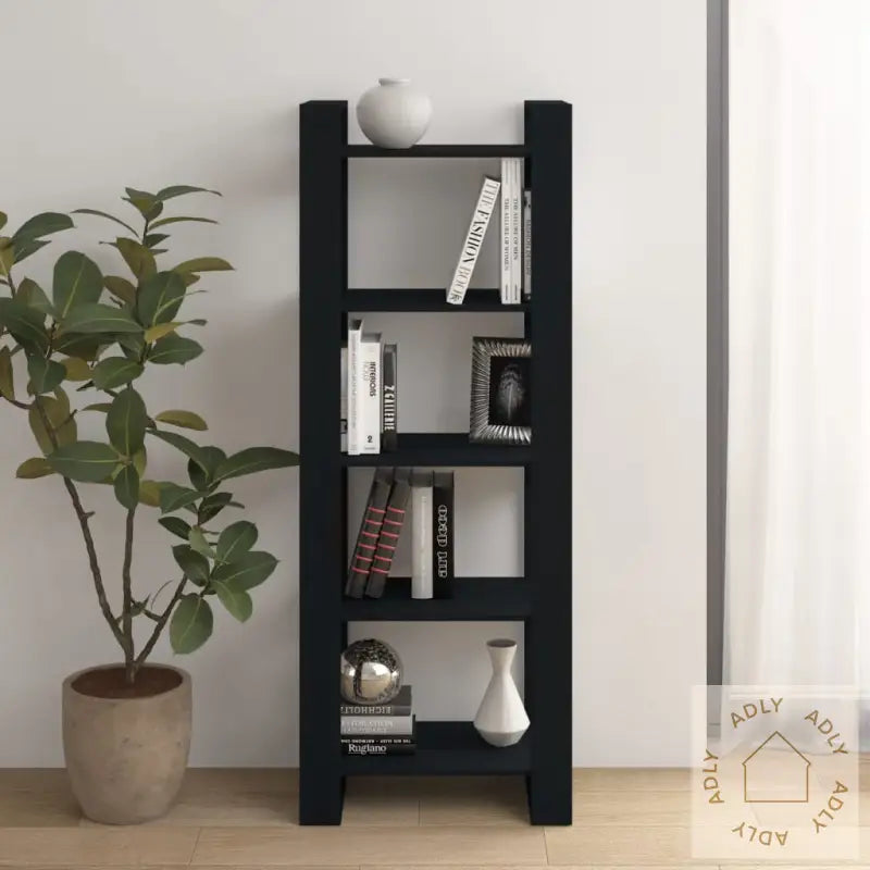 Bokhylle/Romdeler Svart 60X35X160 Cm Heltre