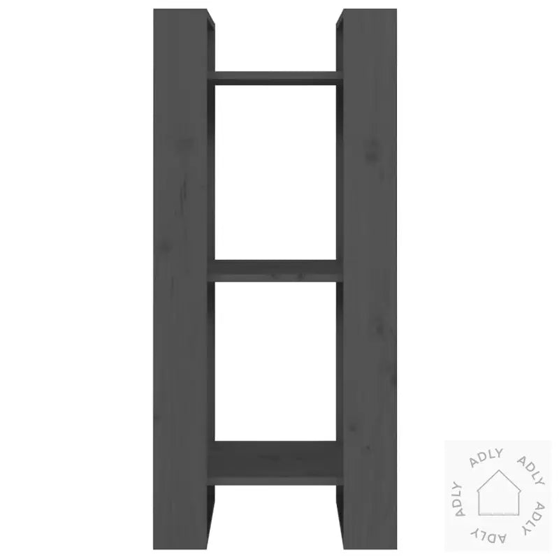 Bokhylle/Romdeler Grå 41X35X91 Cm Heltre Furu