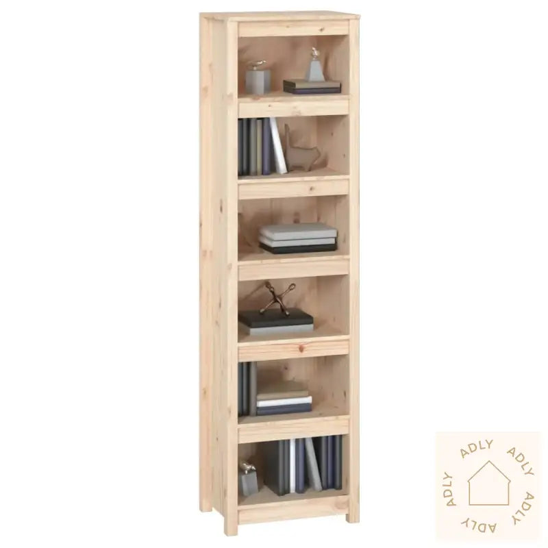 Bokhylle 50X35X183 Cm Heltre Furu