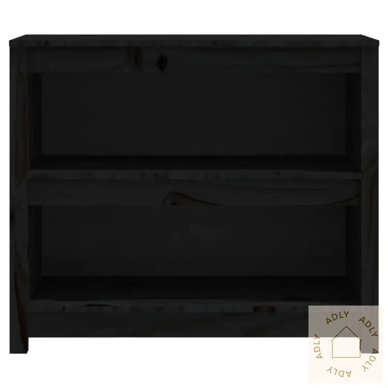 Bokhylle Svart 80X35X68 Cm Heltre Furu