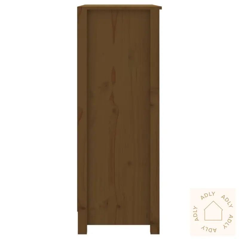 Bokhylle Honningbrun 80X35X97 Cm Heltre Furu