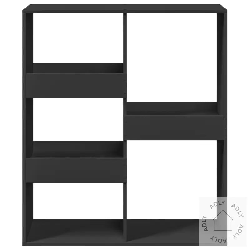 Romdeler Svart 100X33X115 Cm Konstruert Tre