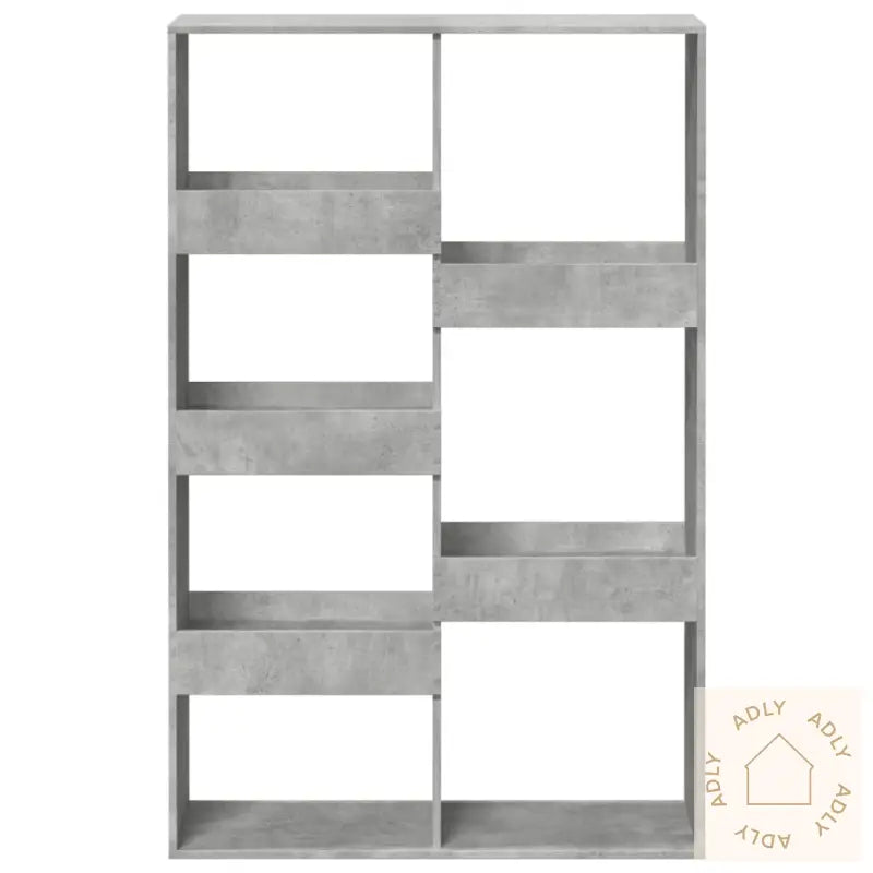 Bokhylle Betonggrå 100X33X155,5 Cm Konstruert Tre