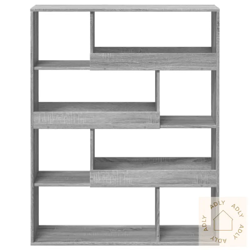 Bokhylle Grå Sonoma 100X33X125,5 Cm Konstruert Tre