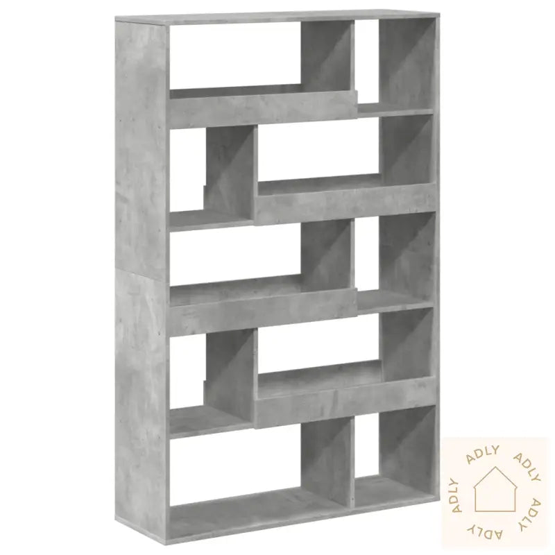 Bokhylle Betonggrå 100X33X156,5 Cm Konstruert Tre