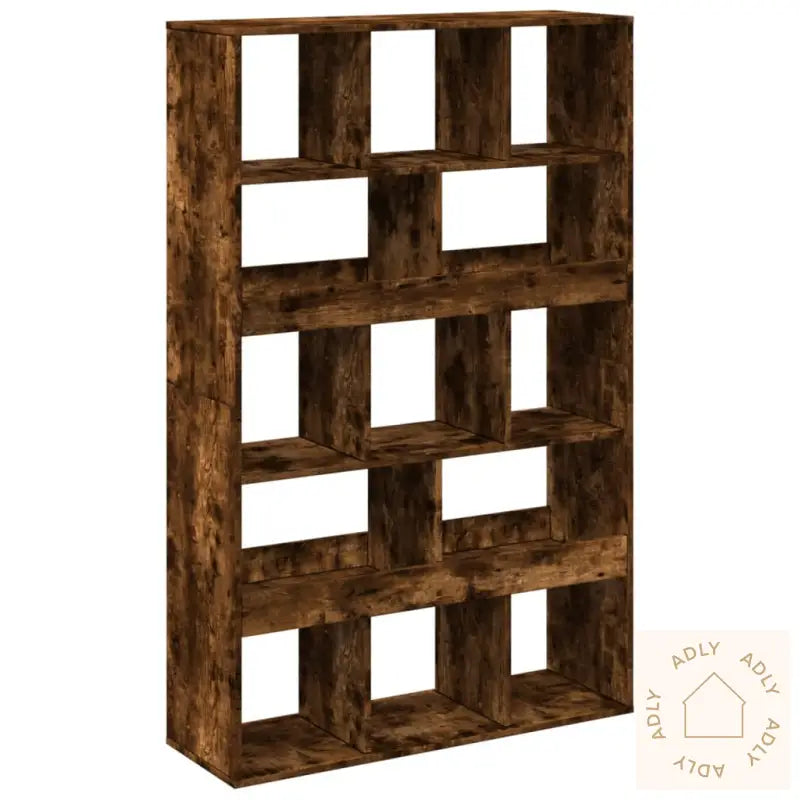 Bokhylle Røkt Eik 100X33X156,5 Cm Konstruert Tre
