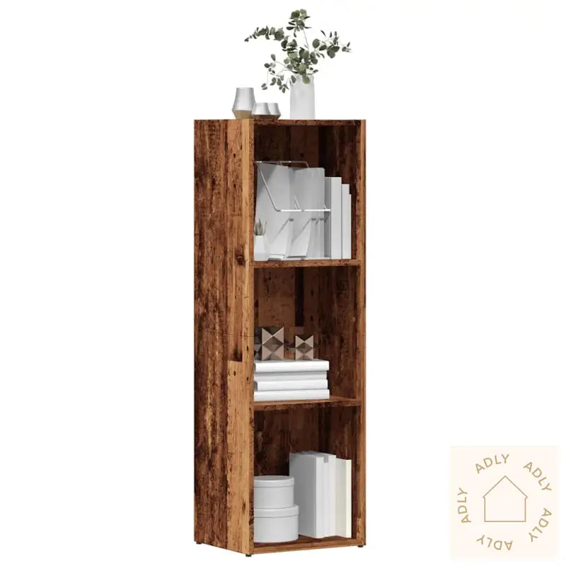 Bokhylle Gammelt Tre 36X30X114 Cm Konstruert Tre