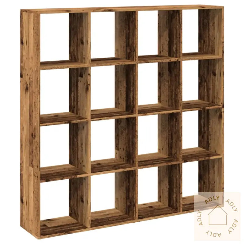 Bokhylle Gammelt Tre 137,5X29X137,5 Cm Konstruert Tre