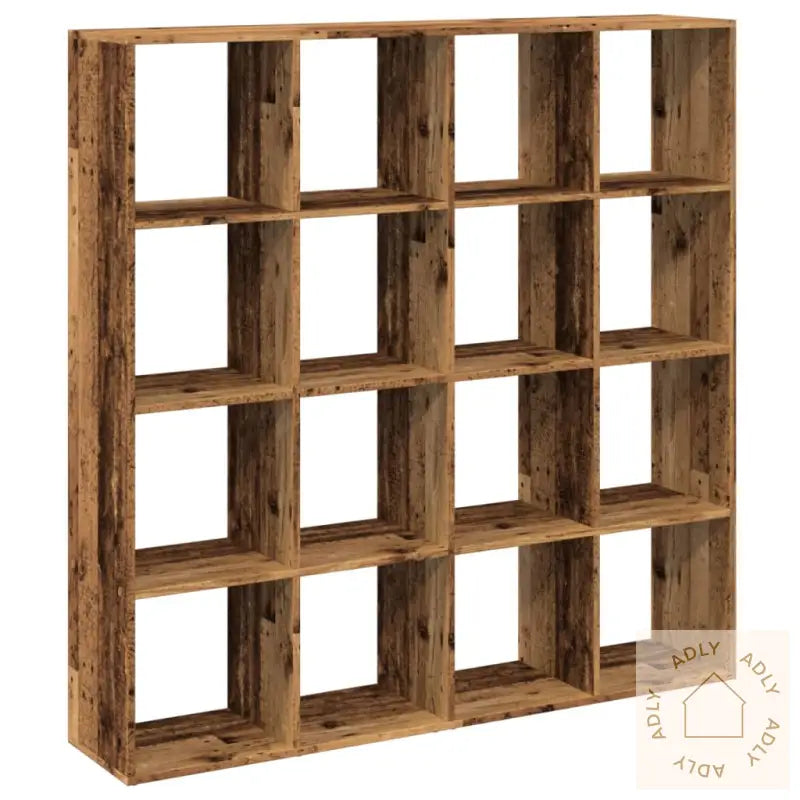 Bokhylle Gammelt Tre 137,5X29X137,5 Cm Konstruert Tre