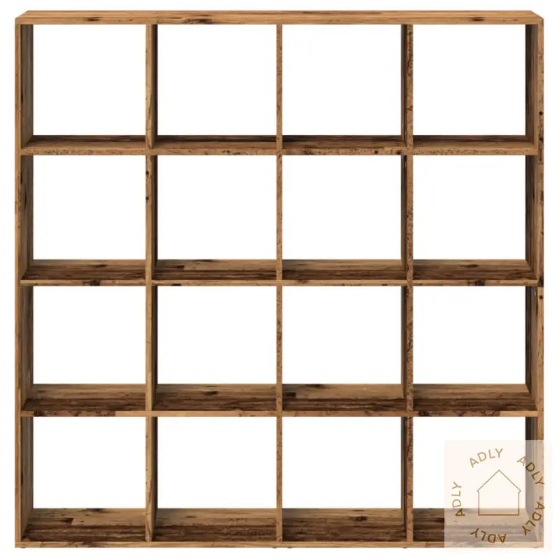 Bokhylle Gammelt Tre 137,5X29X137,5 Cm Konstruert Tre