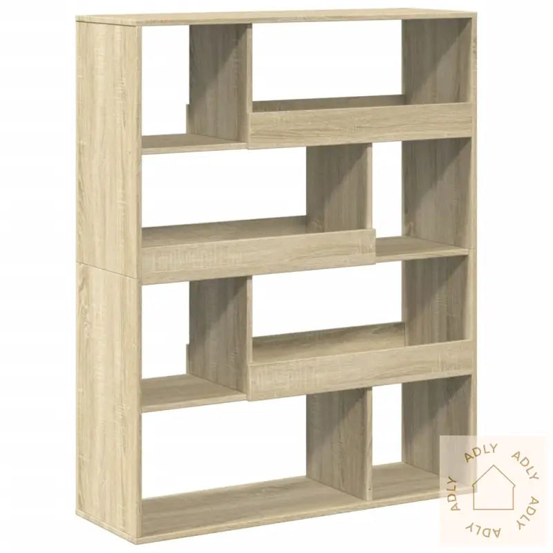 Bokhylle Sonoma Eik 100X33X125,5 Cm Konstruert Tre