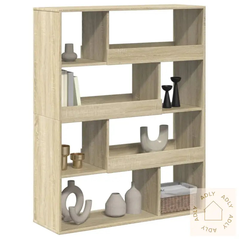 Bokhylle Sonoma Eik 100X33X125,5 Cm Konstruert Tre
