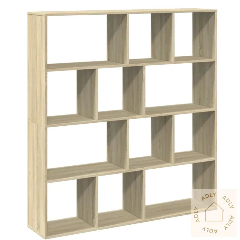 Bokhylle Sonoma Eik 132X29X141,5 Cm Konstruert Tre