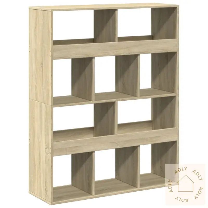 Bokhylle Sonoma Eik 100X33X125,5 Cm Konstruert Tre