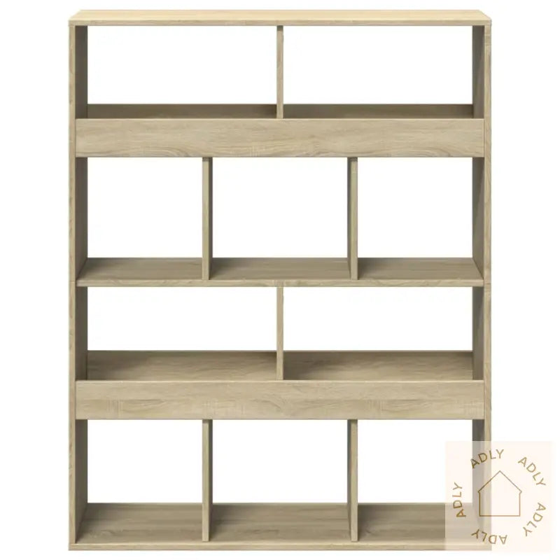 Bokhylle Sonoma Eik 100X33X125,5 Cm Konstruert Tre