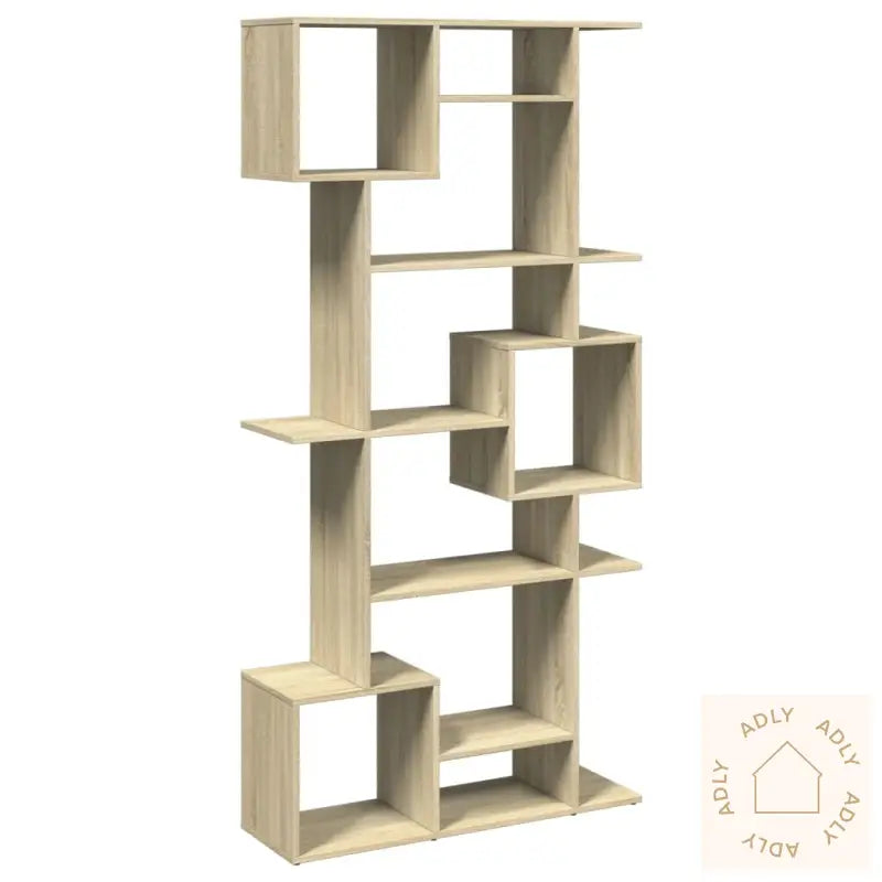 Bokhylle Sonoma Eik 92X29X188 Cm Konstruert Tre