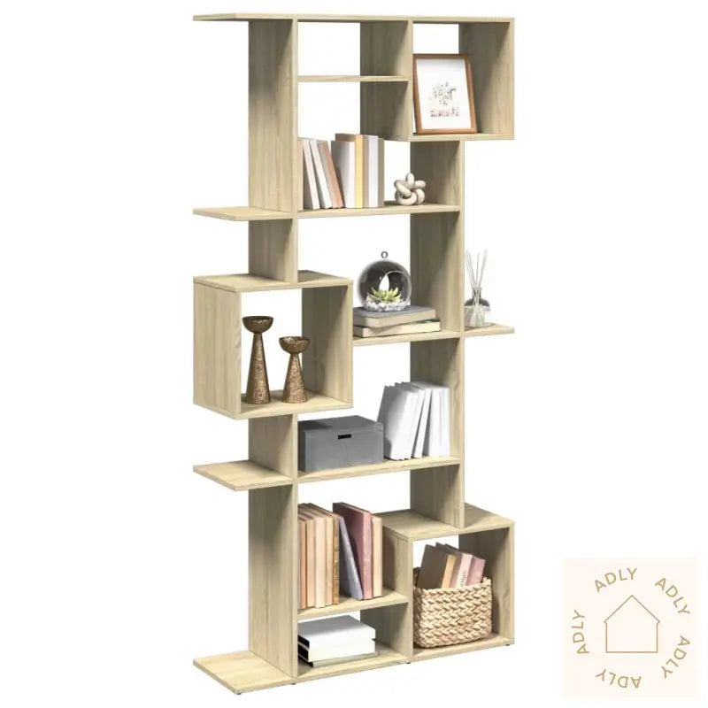 Bokhylle Sonoma Eik 92X29X188 Cm Konstruert Tre