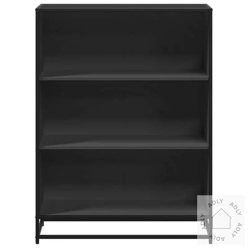 Bokhylle Svart 80,5X35X107,5 Cm Konstruert Tre