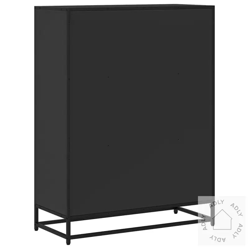 Bokhylle Svart 80,5X35X107,5 Cm Konstruert Tre